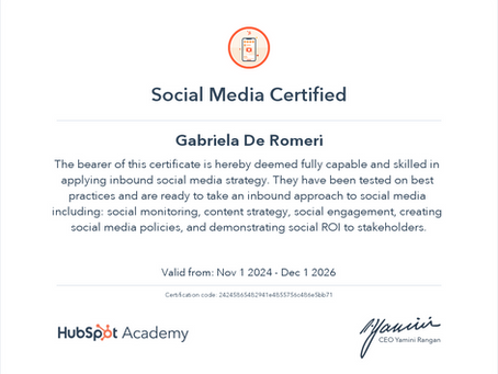Social Media Marketing Certificate