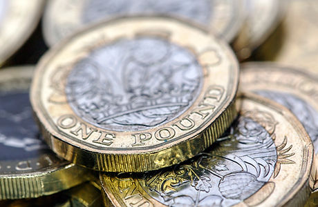 British Pound Coins at Norton shop post office
