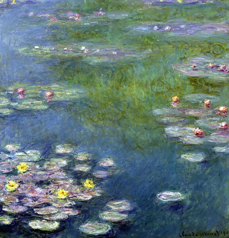 water lilies painting by Claude Monet