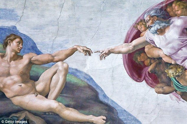 Man, God, touch, heaven, fresco, Rennaissance