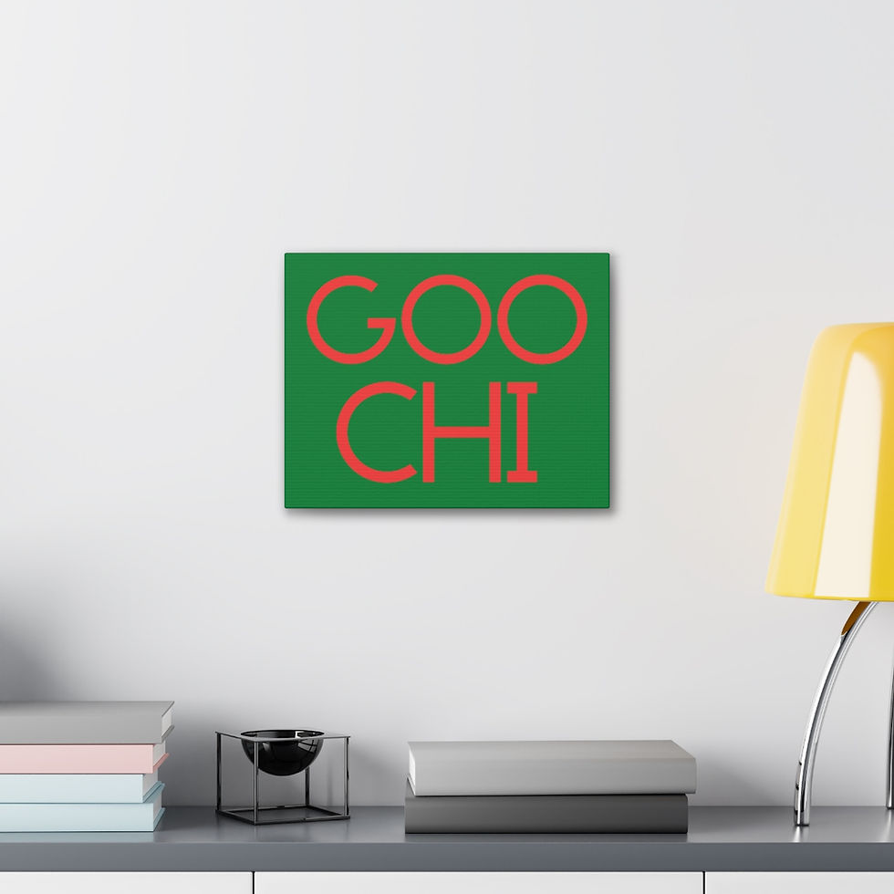 GOO CHI Phonetic Designer Canvas Wall Print Art (4 sizes)