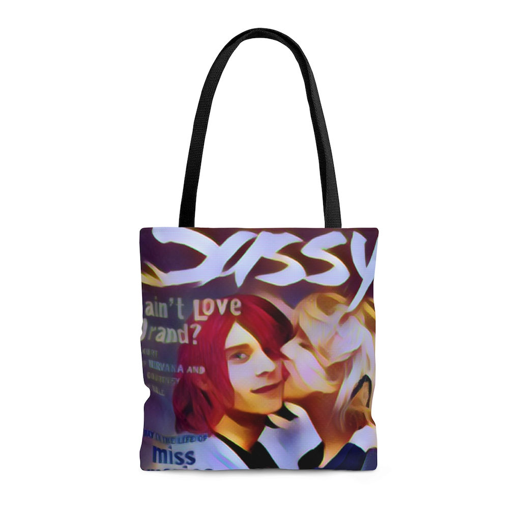 Sassy Magazine Kurt and Courtney Cover 16" Tote Bag