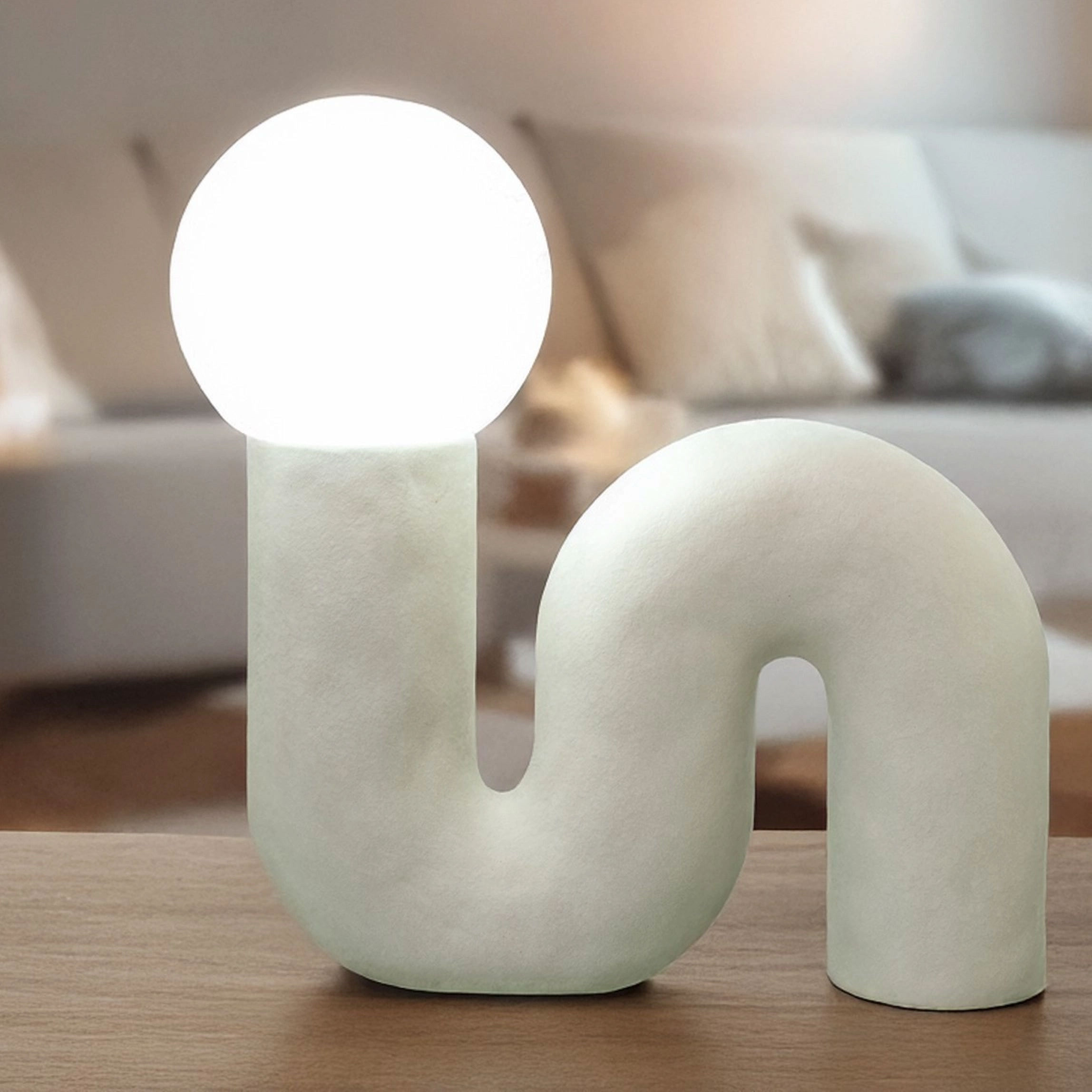 White Ceramic Table Lamp