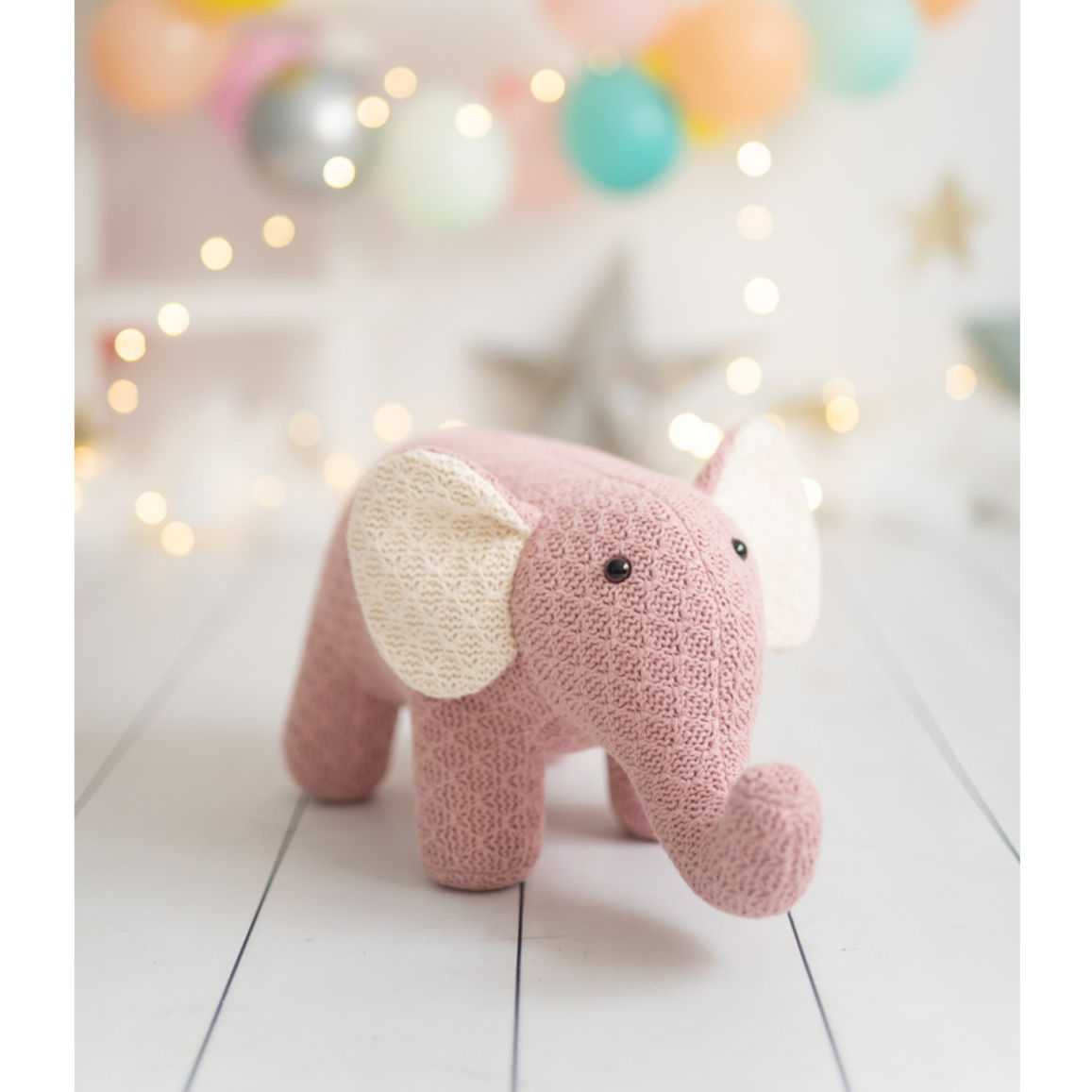 Elephant Cotton Plush - Pink