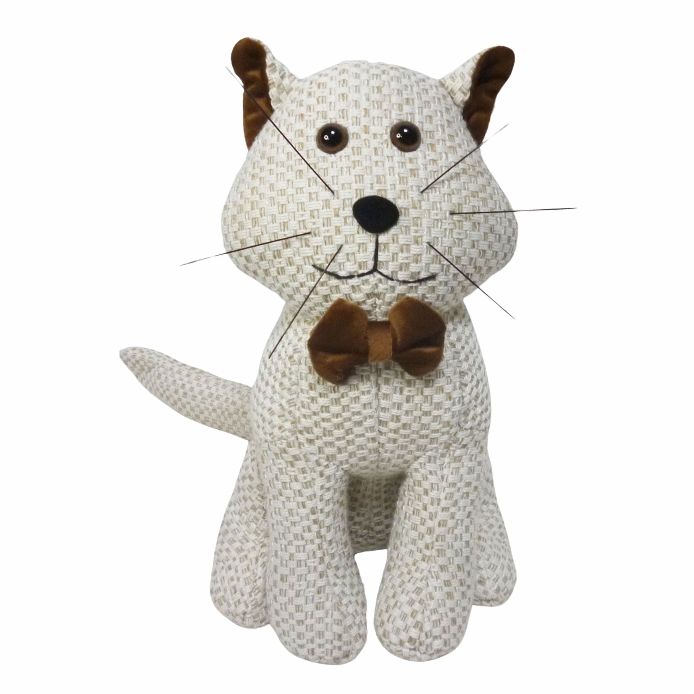 Decorative Cat white and brown - 30 cm