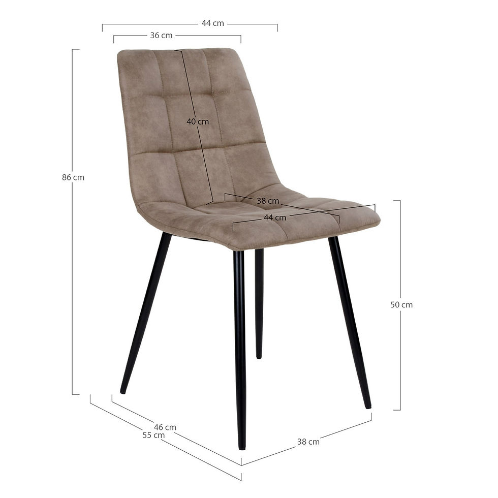 Thumbnail: Set of 2 - Middlefart Dining Chair - Greige