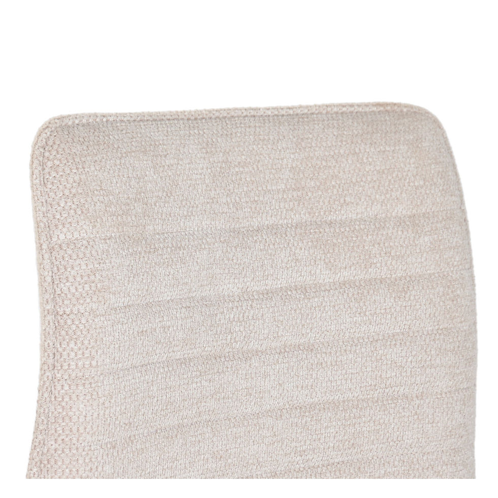 Thumbnail: Adjustable Beige Office Chair with Wheels