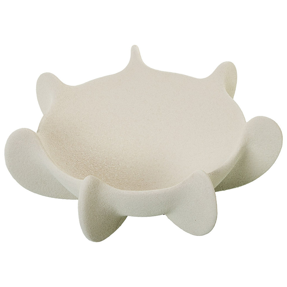 Thumbnail: Beige Sand Ceramic Centerpiece - ∅35x35 cm