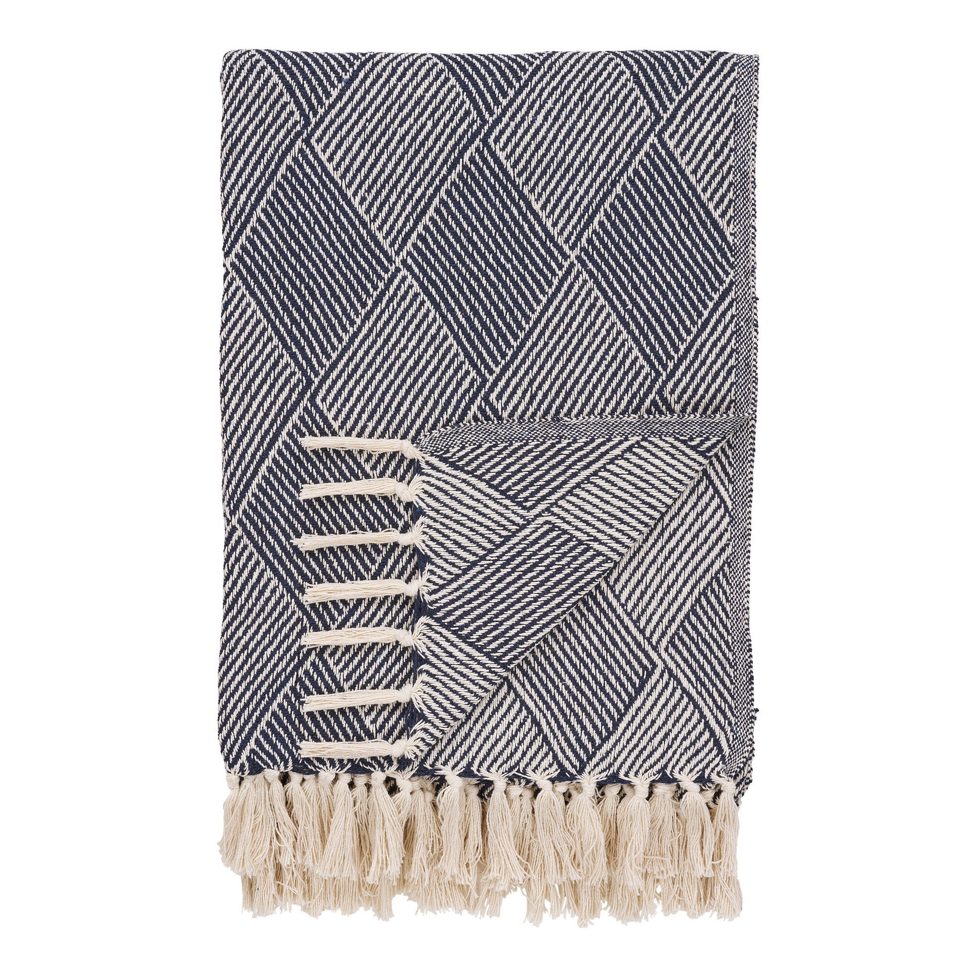 Manta Izmir - Blanco y Azul