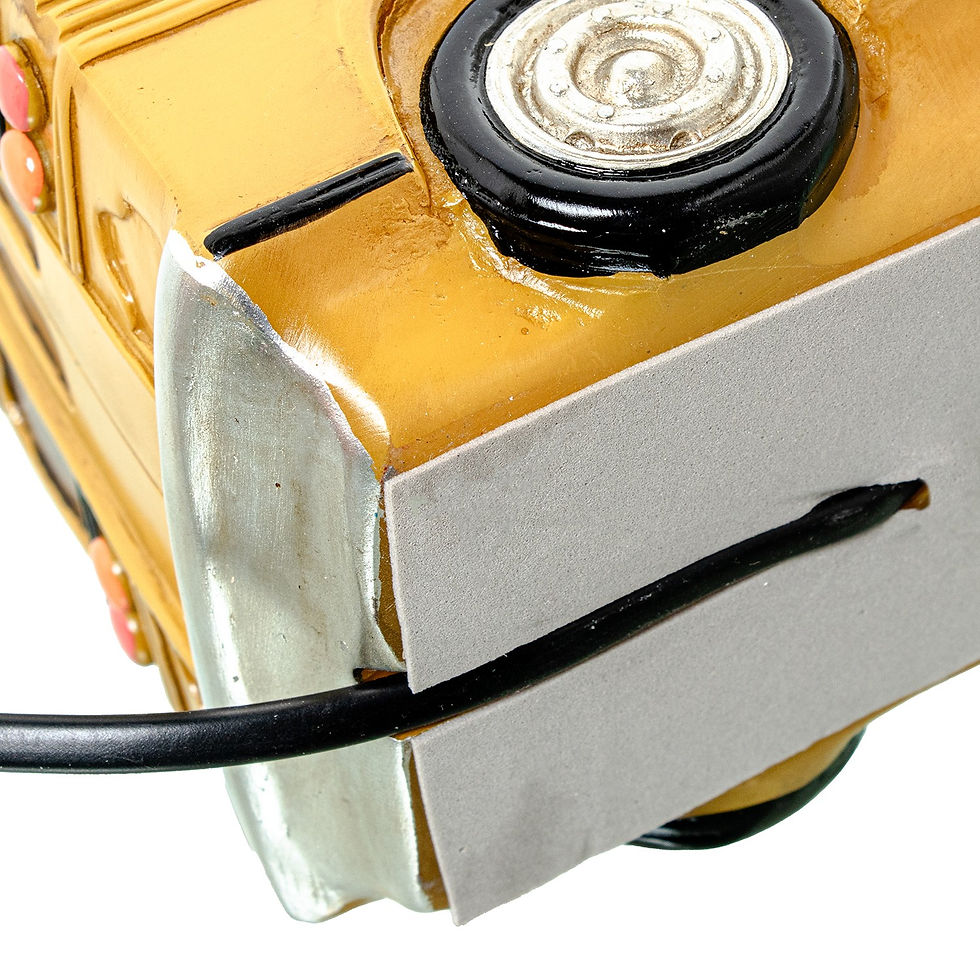Miniatura: Candeeiro de Mesa LED Autocarro Amarelo - Luz Decorativa de 25 cm