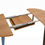 Thumbnail: Extendable dining table – oak veneer & black metal