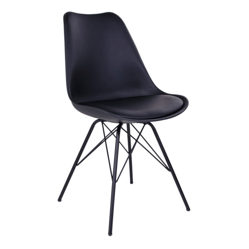 Set de 2 - Sillas de comedor Oslo - Negro