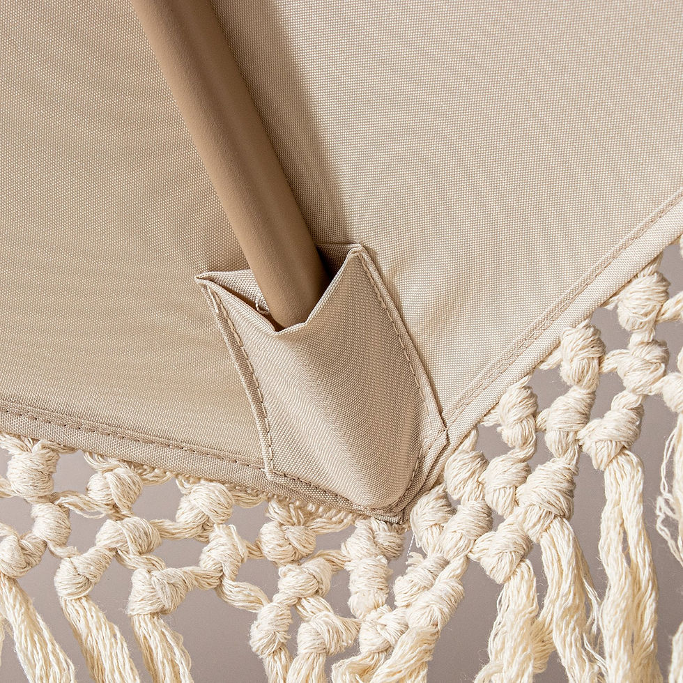 Miniatura: Parasol con flecos Coastal Shade - ∅270x238 cm