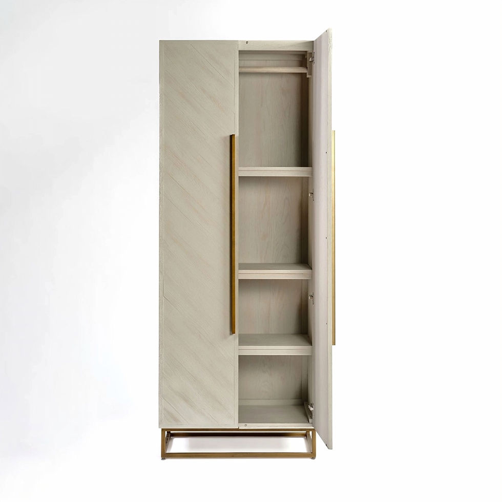 Miniatura: Guarda-roupa Swang - carvalho branco