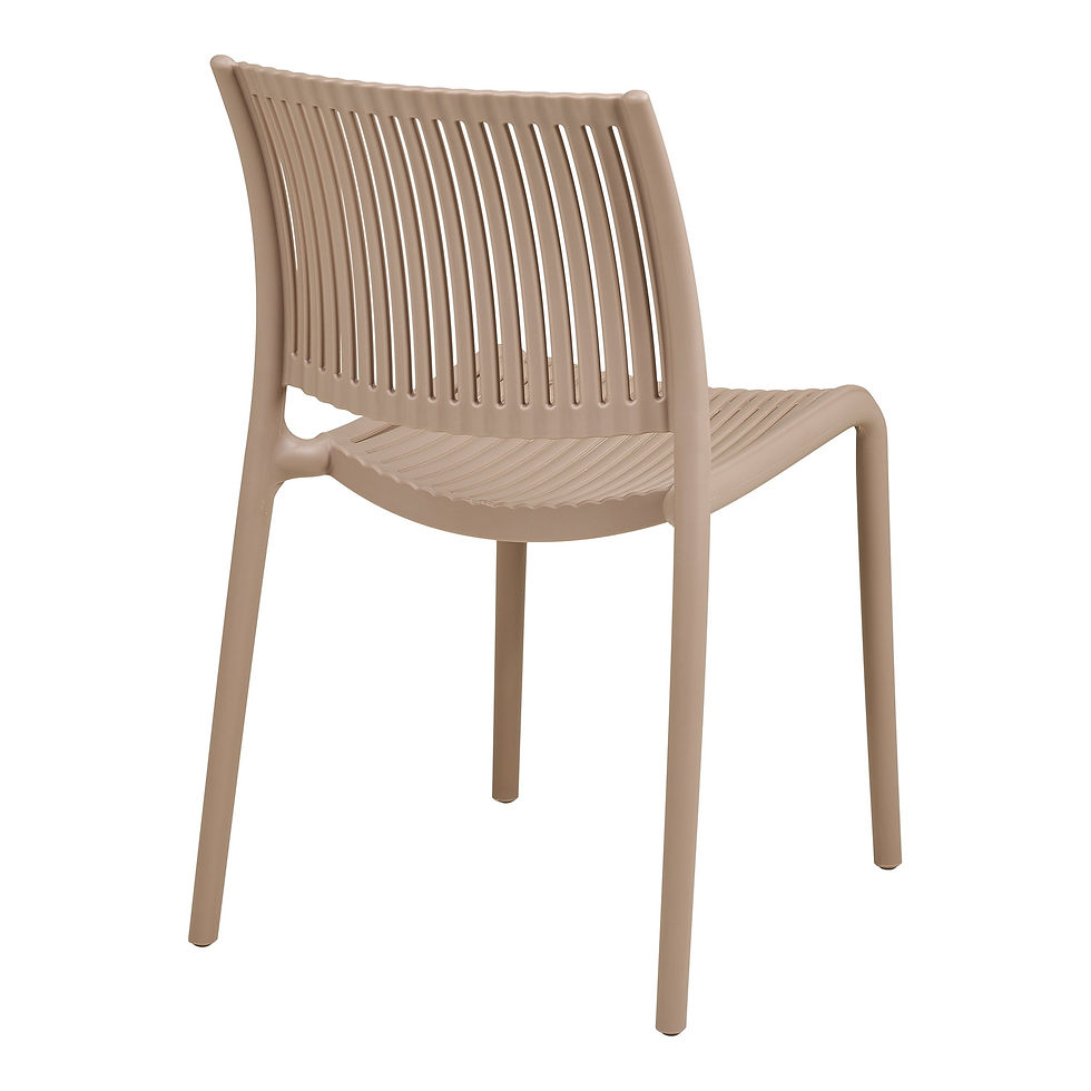Thumbnail: Set of 4 Manzano Garden Chairs - Taupe