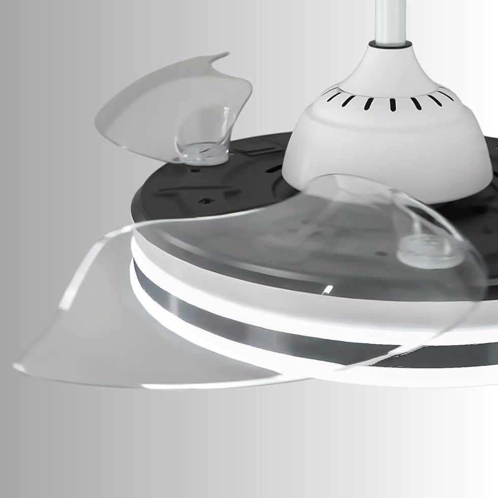 Miniatura: Ventilador de Techo Serene - con Aspas Retráctiles, Luz LED y Motor DC