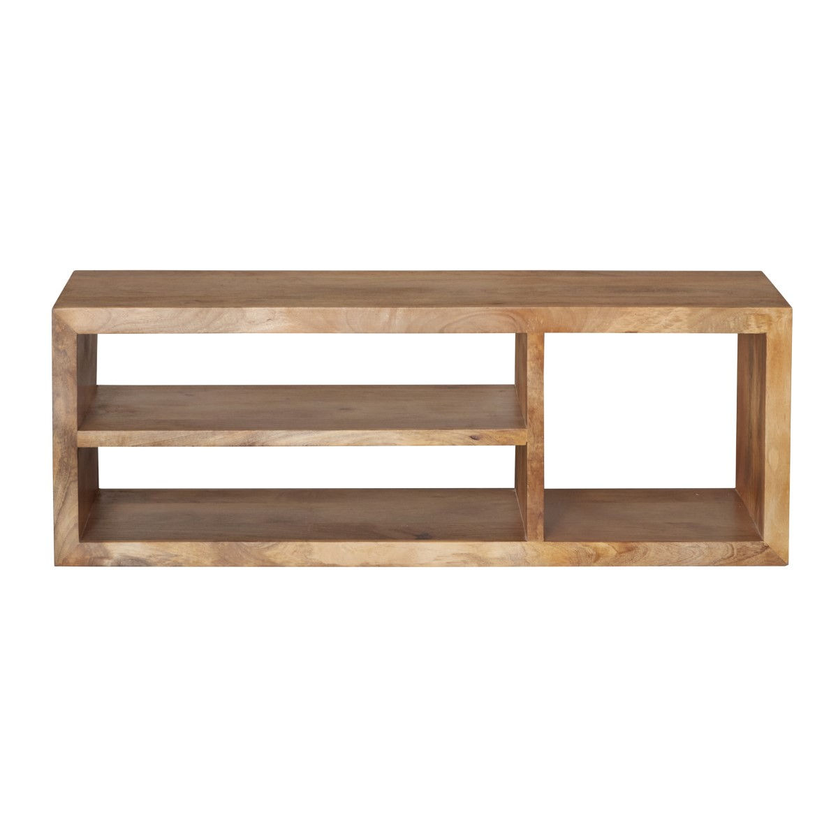 Wood cubic tv stand
