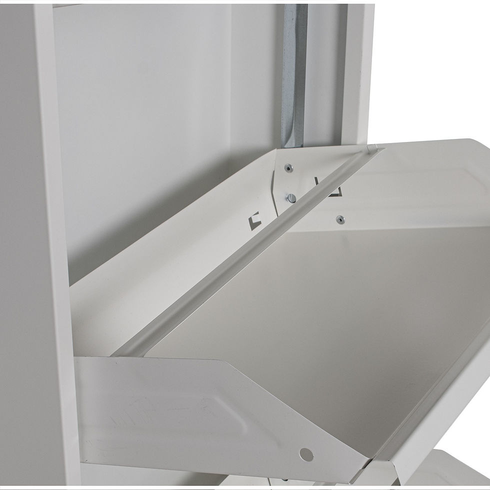 Thumbnail: Nox Metal Shoe Cabinet - Matte White