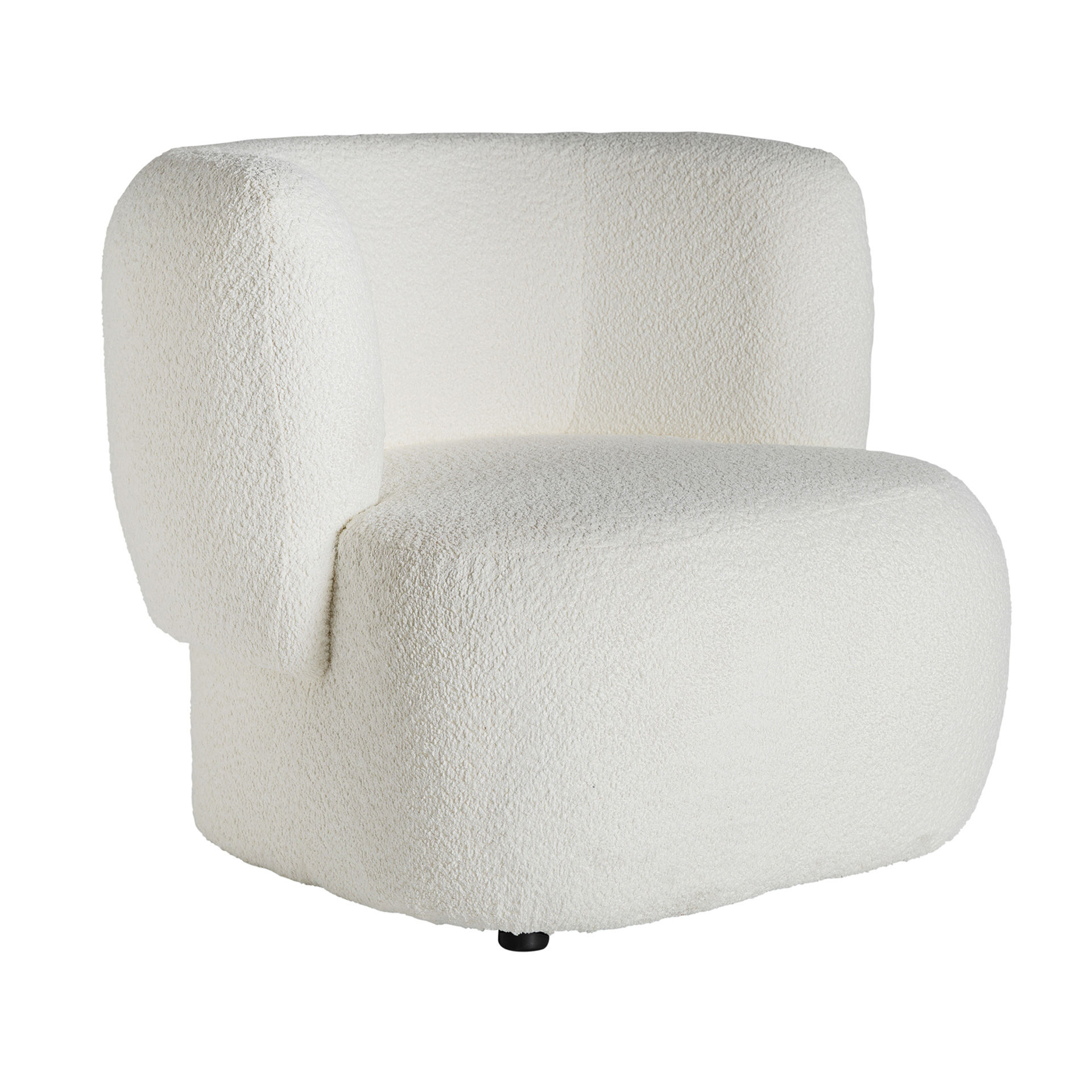 Poltrona Bats Bouclé - Cadeirão de Destaque Branco