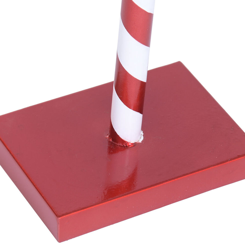 Miniatura: Farola Navideña de Metal Roja con LED