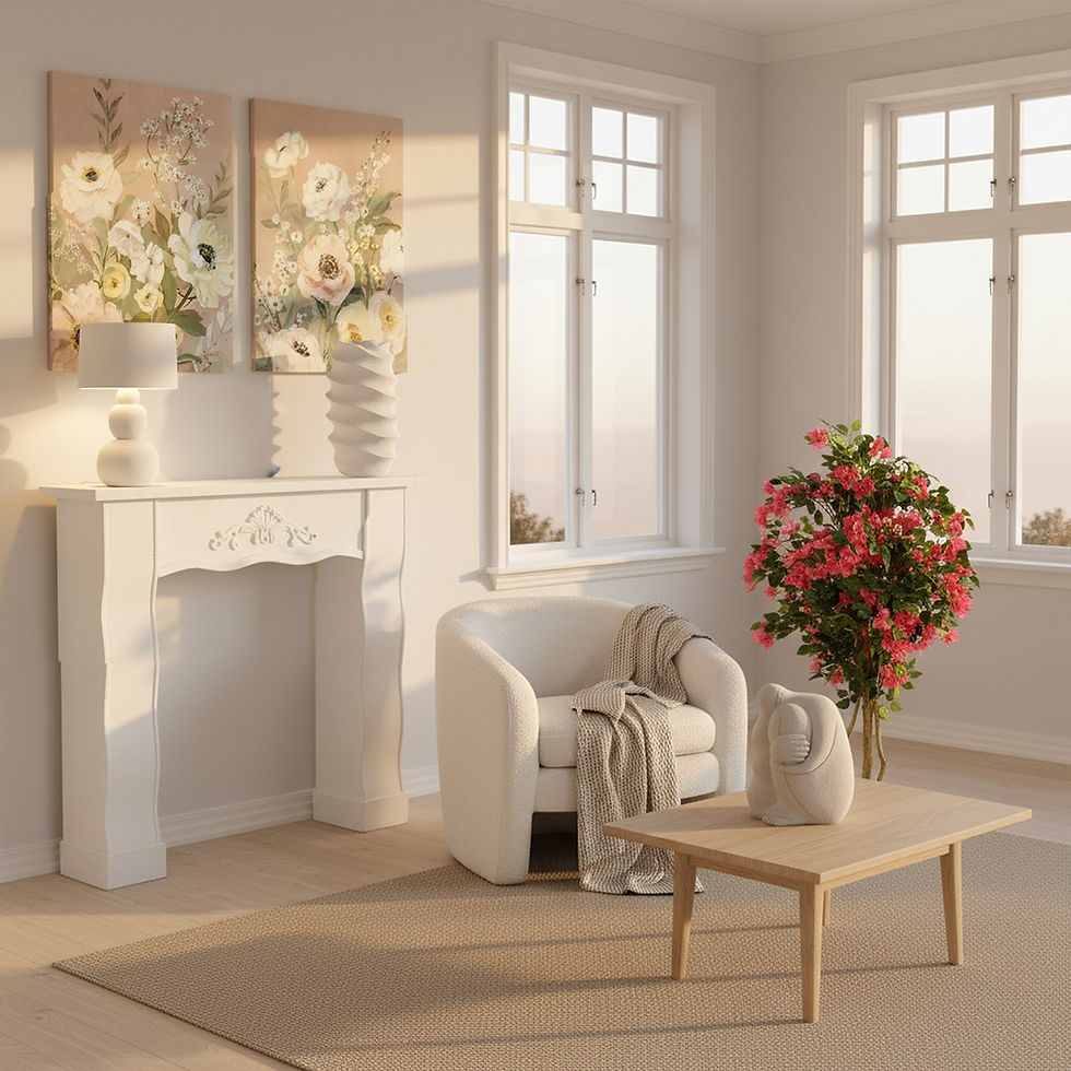 Miniatura: Jarrón de cerámica Wavy White - 22×15×40 cm