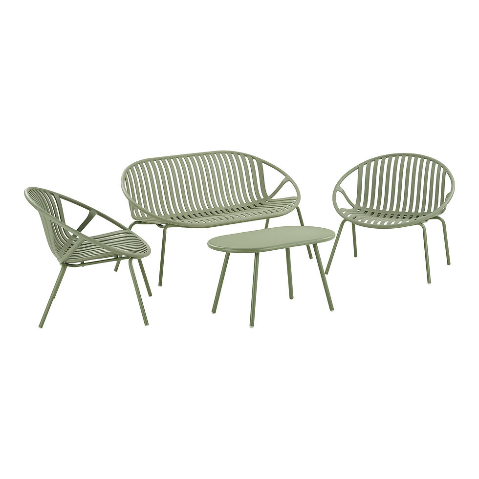 Thumbnail: Saly Lounge Set - 2 Armchair, 1 Sofa, 1 Coffee Table