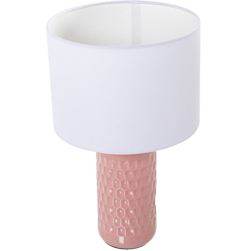 Thumbnail: Pink Ceramic Table Lamp - 42cm