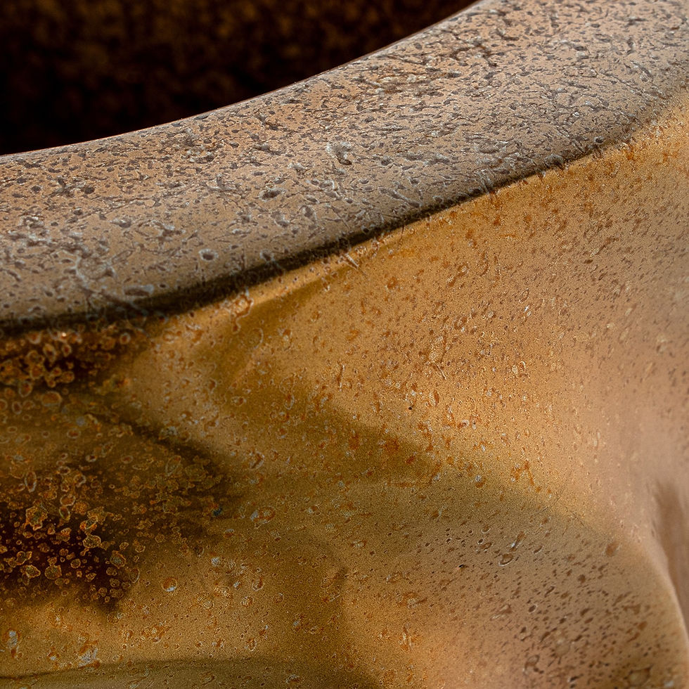 Thumbnail: Gold Ceramic Decorative Vase - Ø33x70cm