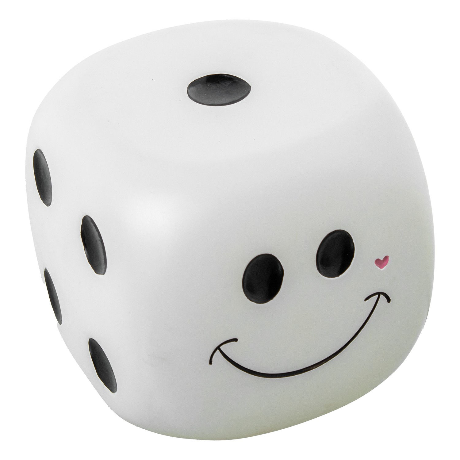 Lámpara de Sobremesa LED Dado Sonriente - 19cm Luz Decorativa