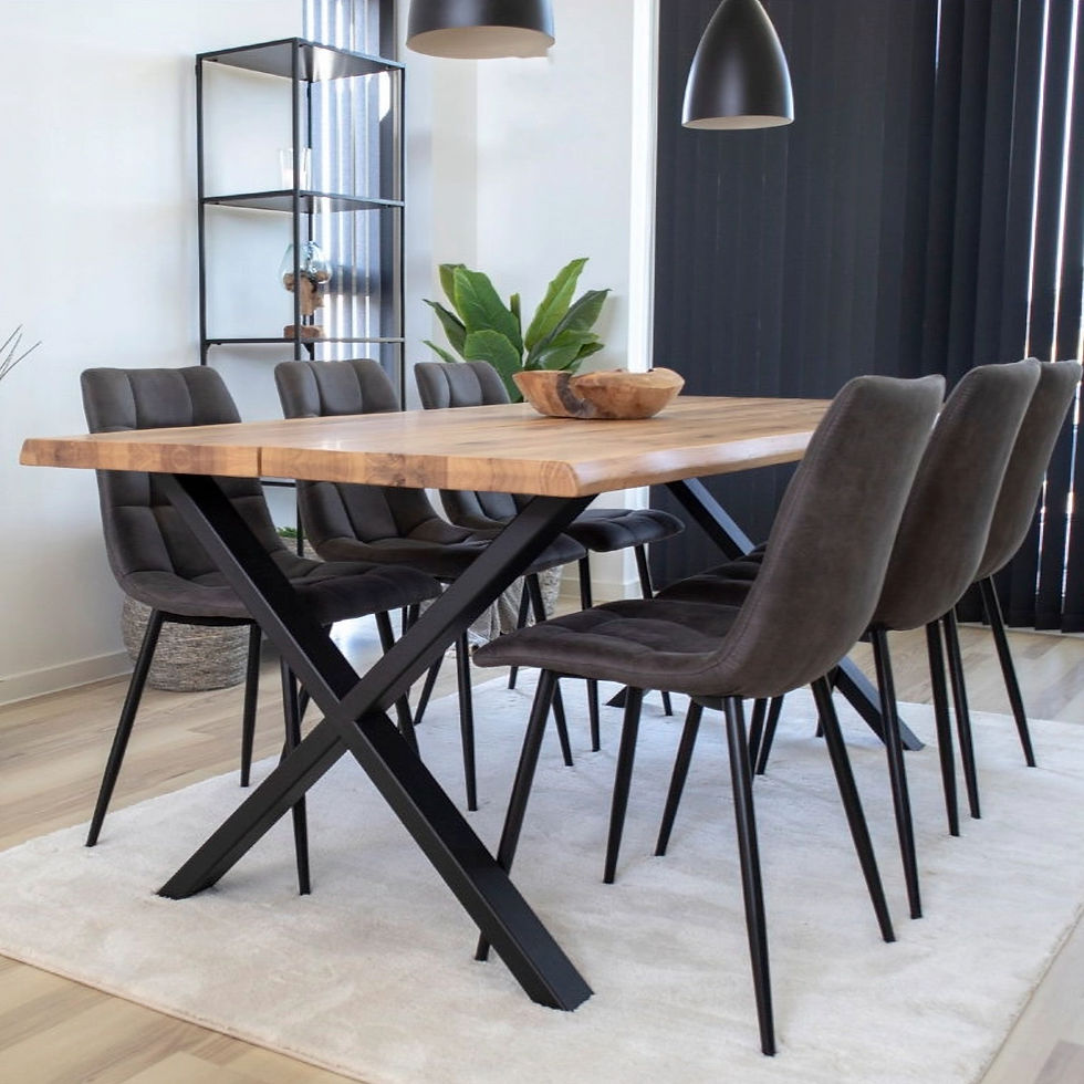 Miniatura: Set de 2 sillas de comedor Middlefart - Gris