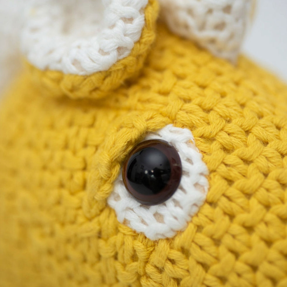 Miniatura: Peluche algodón Caballo - Amarillo