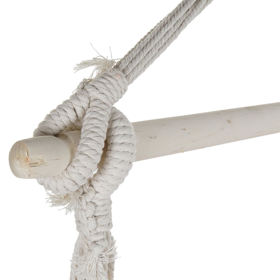Miniatura: Silla Colgante de Algodón Naranja - 97×50×120