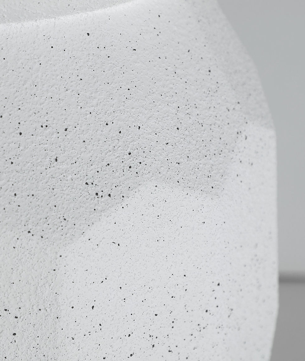 Miniatura: Vaso Elmur - Polirresina Branco - Ø42×82 cm