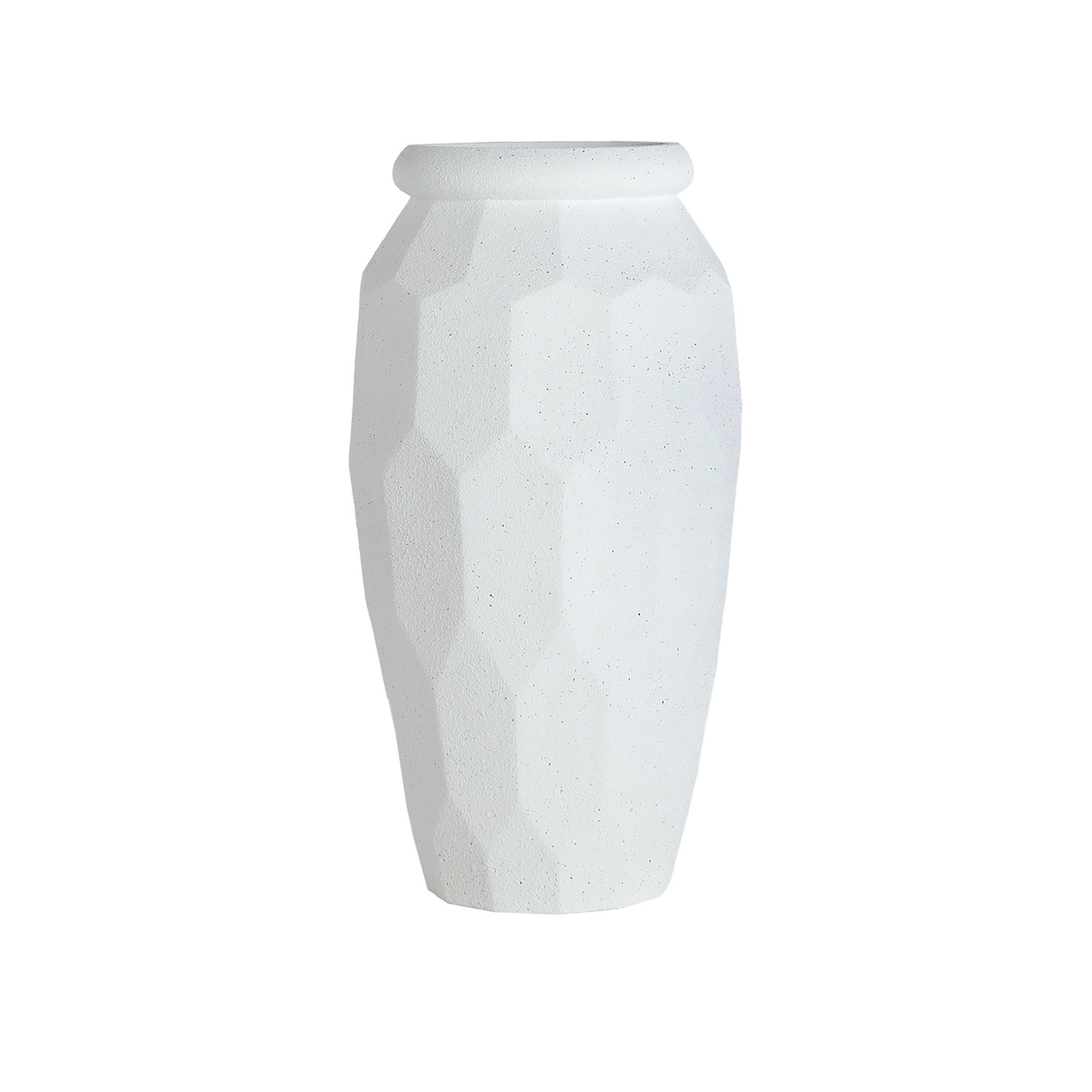 Vaso Elmur - Polirresina Branco - Ø42×82 cm