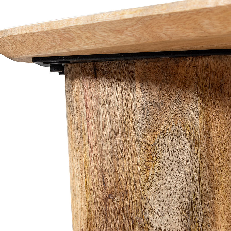 Miniatura: Mesa de Jantar Retangular em Madeira de Manga