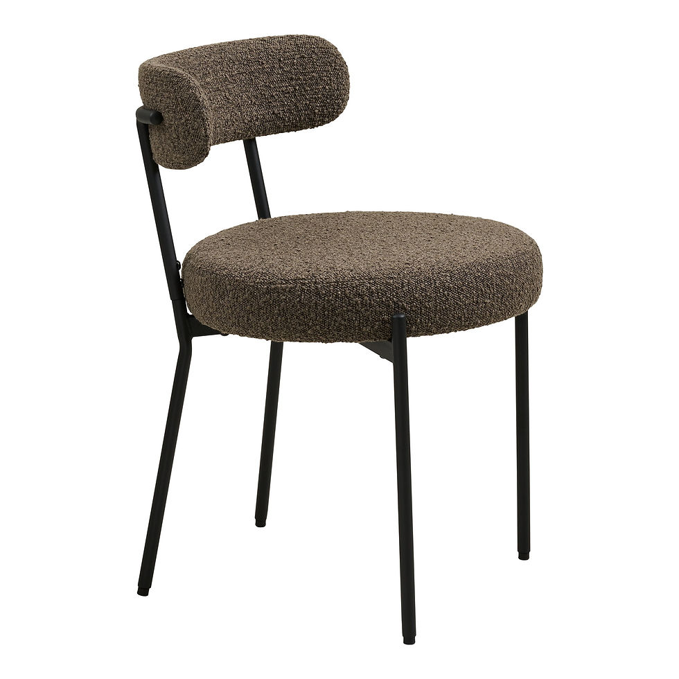 Miniatura: Set de 2 Sillas de comedor Badalona - Marrón