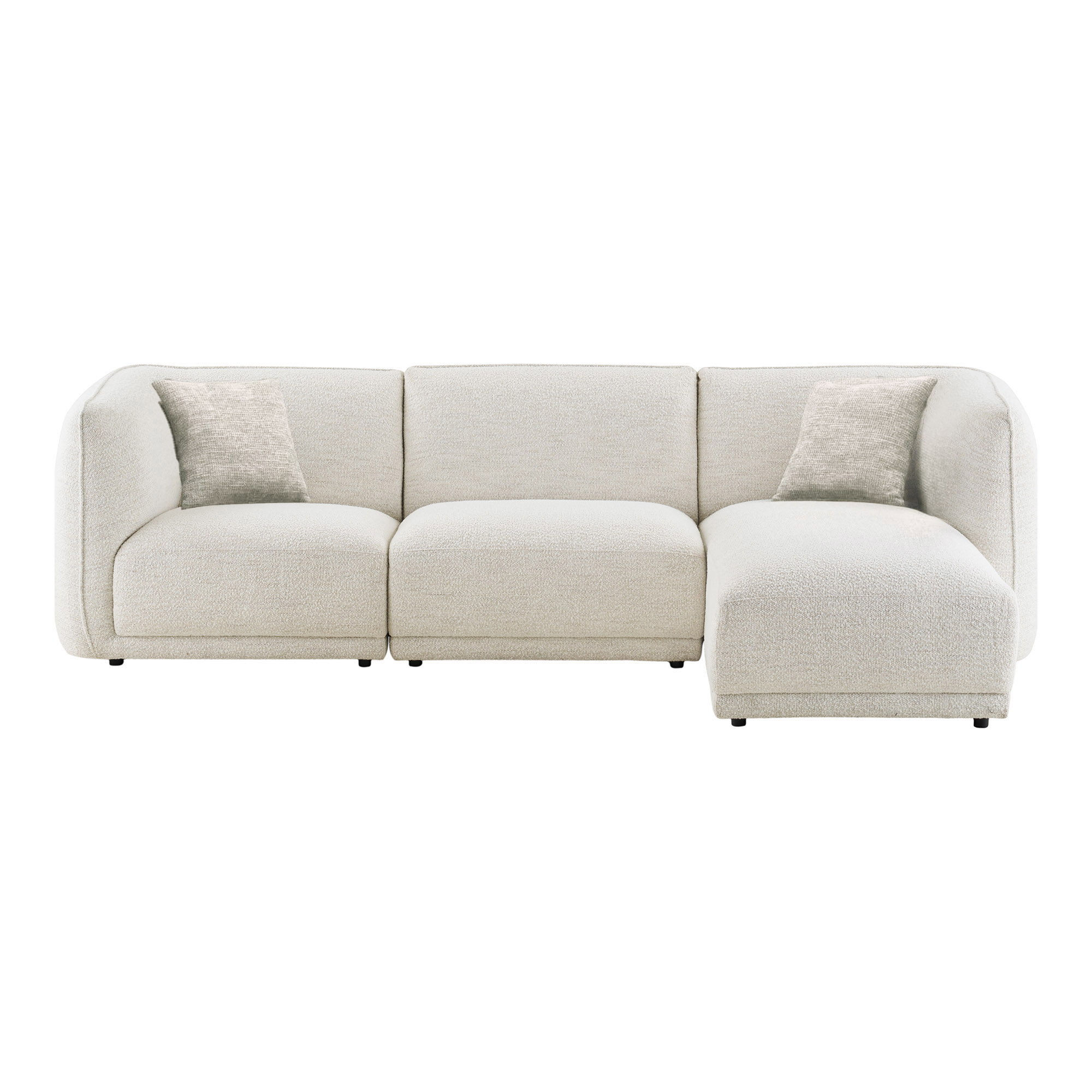 Chaise Longue Noor Branco - Direita