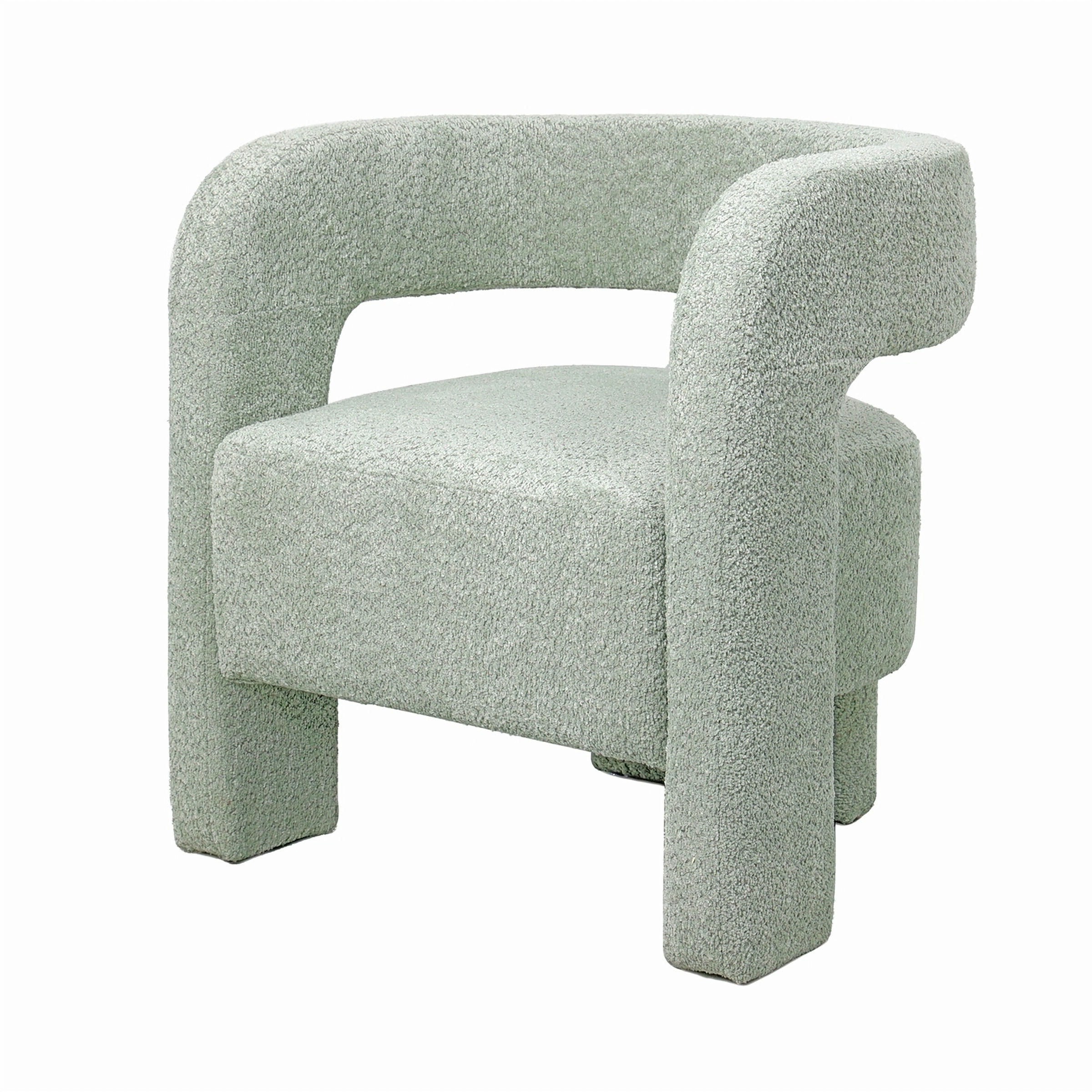 Bakari Armchair – Soft Bouclé Green