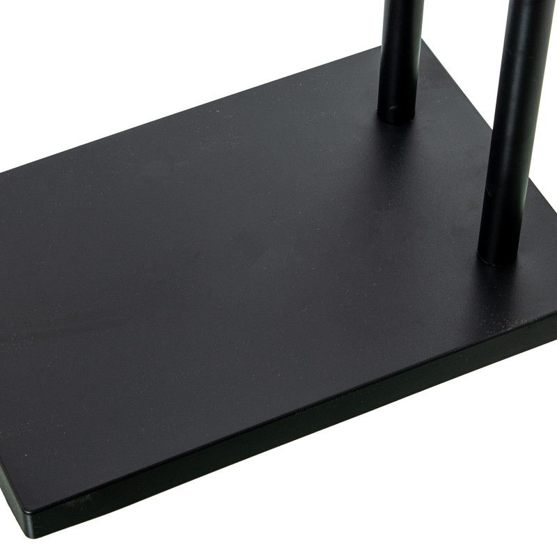 Thumbnail: Black Metal Freestanding Towel Rack 37x20x79