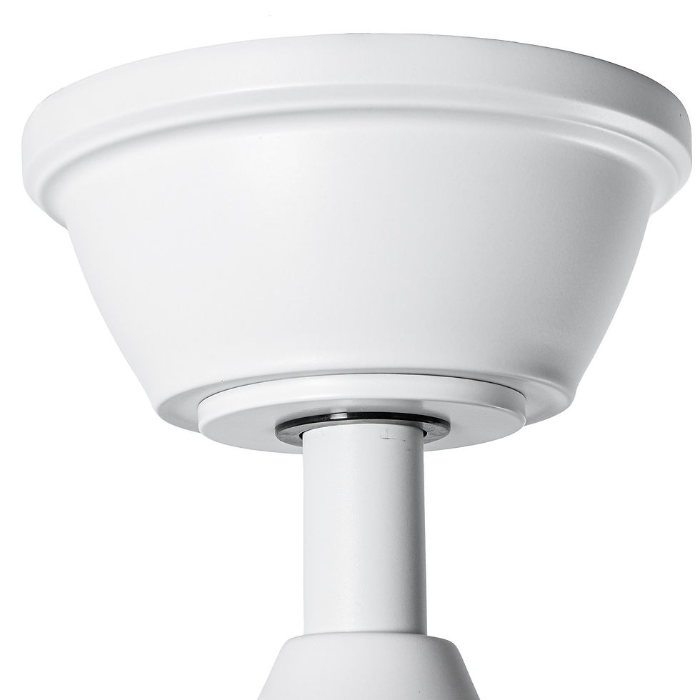 Miniatura: Ventilador de Techo Caelus - Blanco, con Aspas Retráctiles, Luz LED y Motor DC