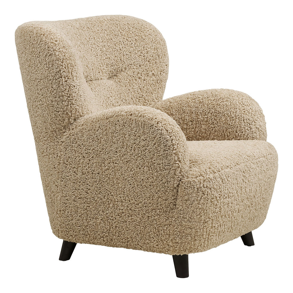 Thumbnail: Lunaro Lounge Chair - Light Brown