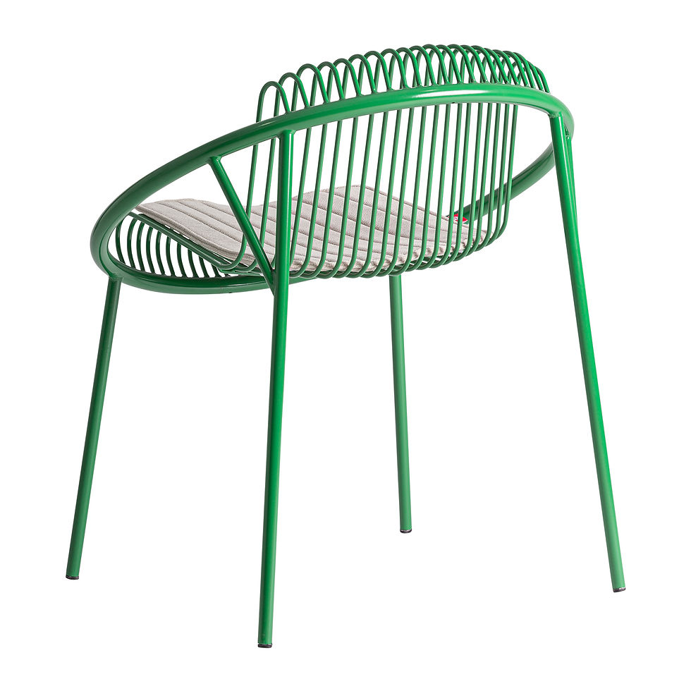 Miniatura: Set de 2 Sillas de Exterior Brienz - Hierro Verde