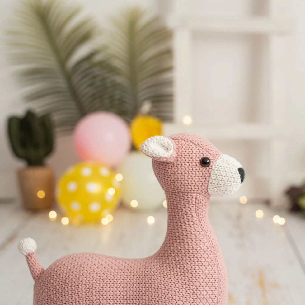Thumbnail: Deer Cotton Plush - Pink