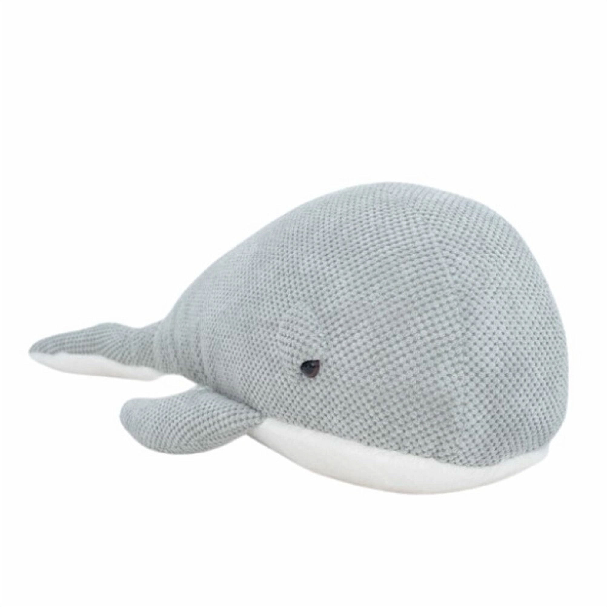 Whale Cotton Plush - Grey