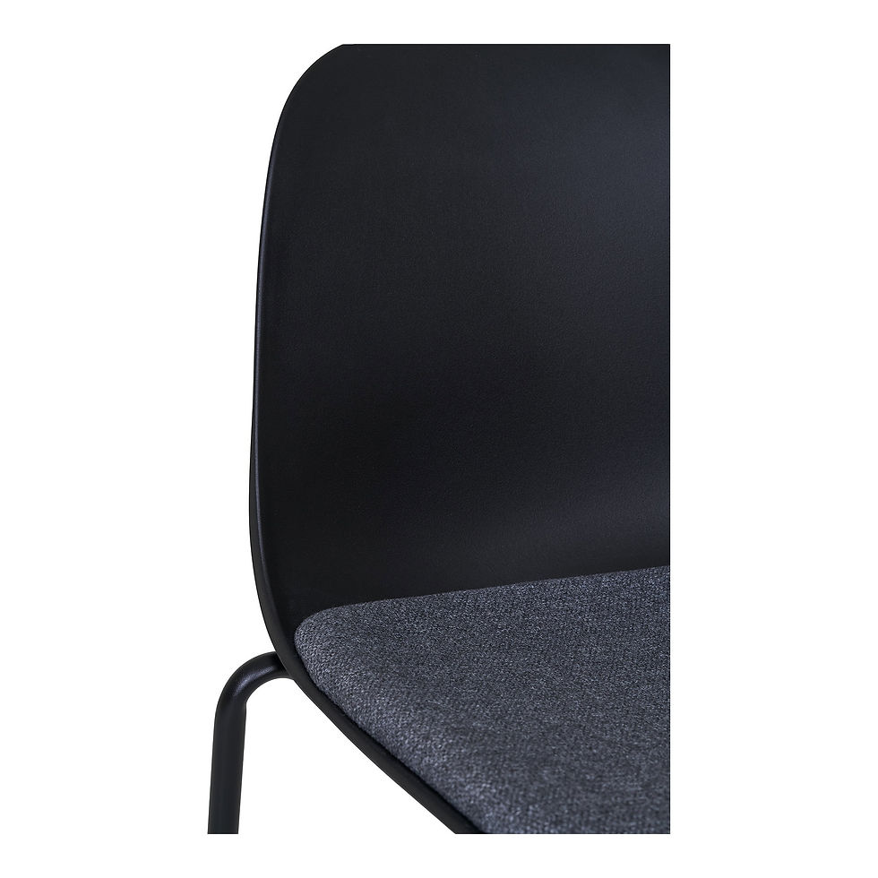 Miniatura: Set de 2 sillas de comedor Madalena - Negro