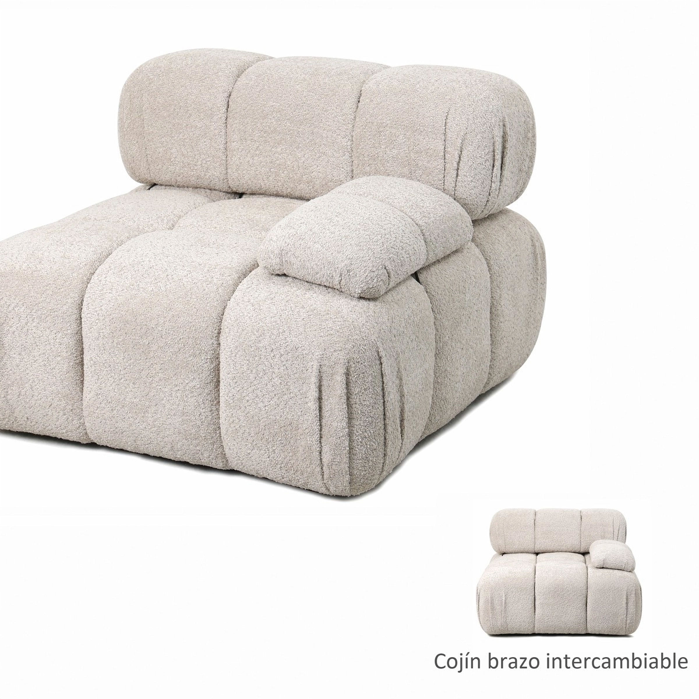 Módulo de sofá Killian con reposabrazos – Beige