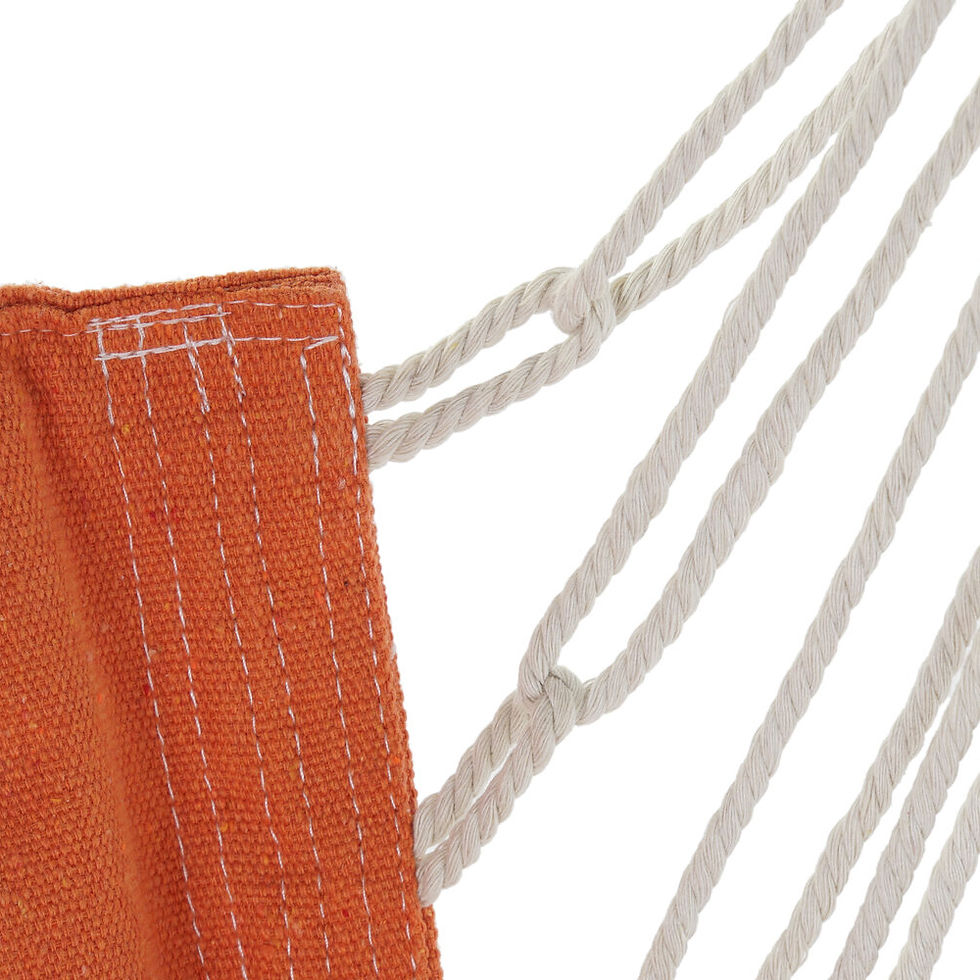 Miniatura: Silla Colgante de Algodón Naranja - 97×50×120