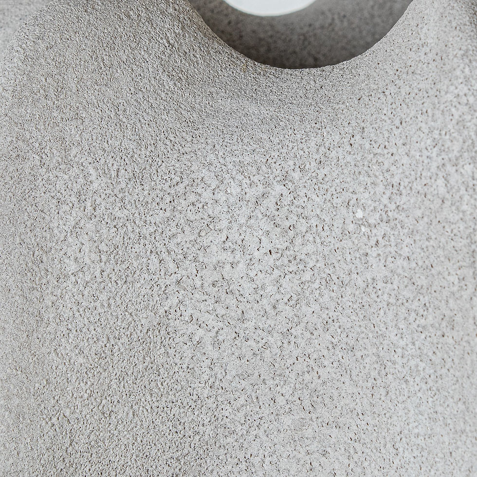 Thumbnail: Gray Sand Ceramic Planter - Ø38x87cm