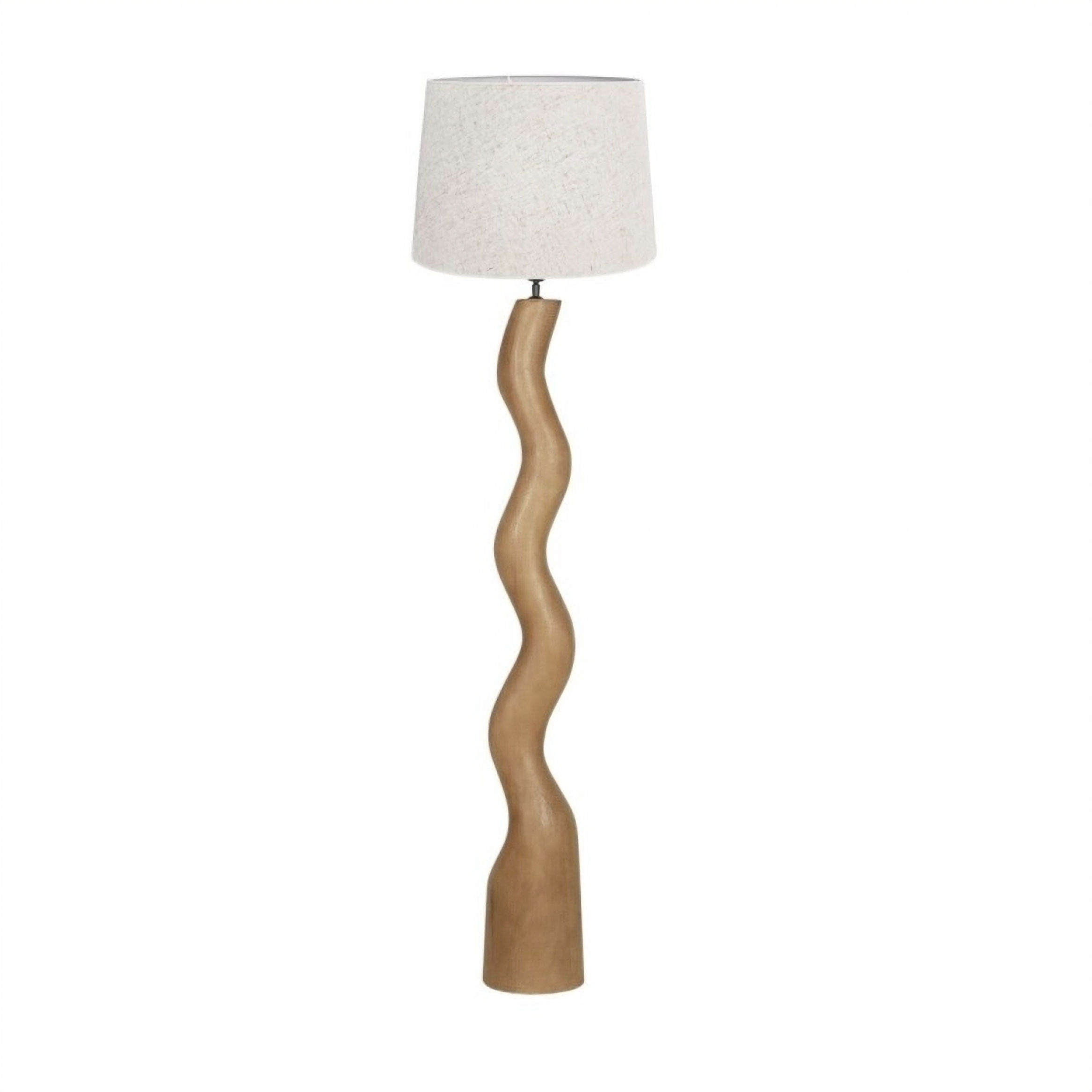 Lámpara de Pie Fauno de Madera - Toffee - Ø45x164 cm