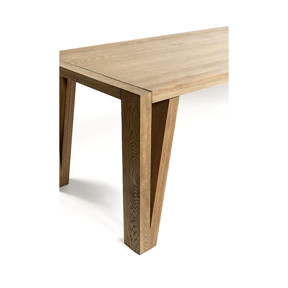 Miniatura: Mesa de comedor rectangular (acabado roble)